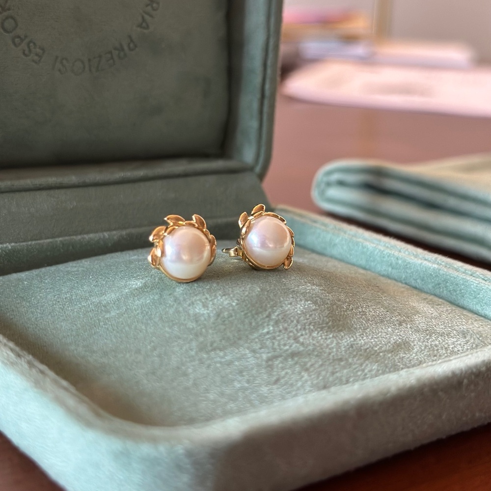 Vintage Tiffany Paloma Picasso Pearl Earrings